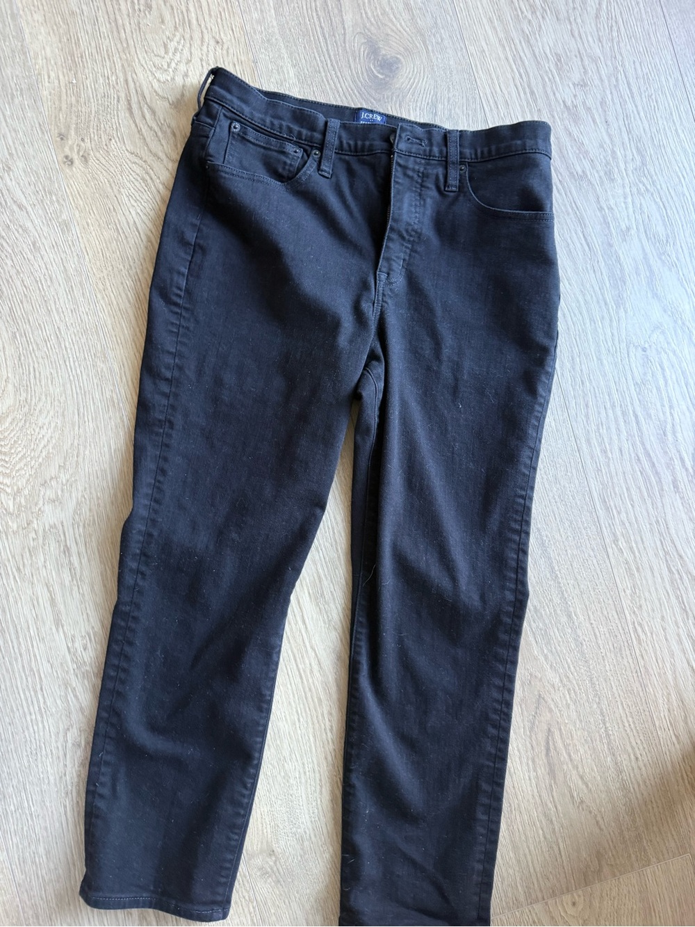 J.Crew Essential Straight Jeans Size 30 Black Denim